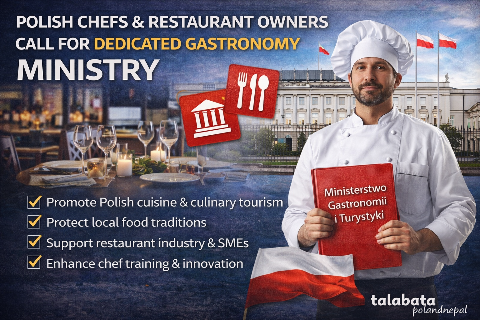 पोल्यान्डमा गरे छुट्टै रेस्टुरेन्ट मन्त्रालयको माग